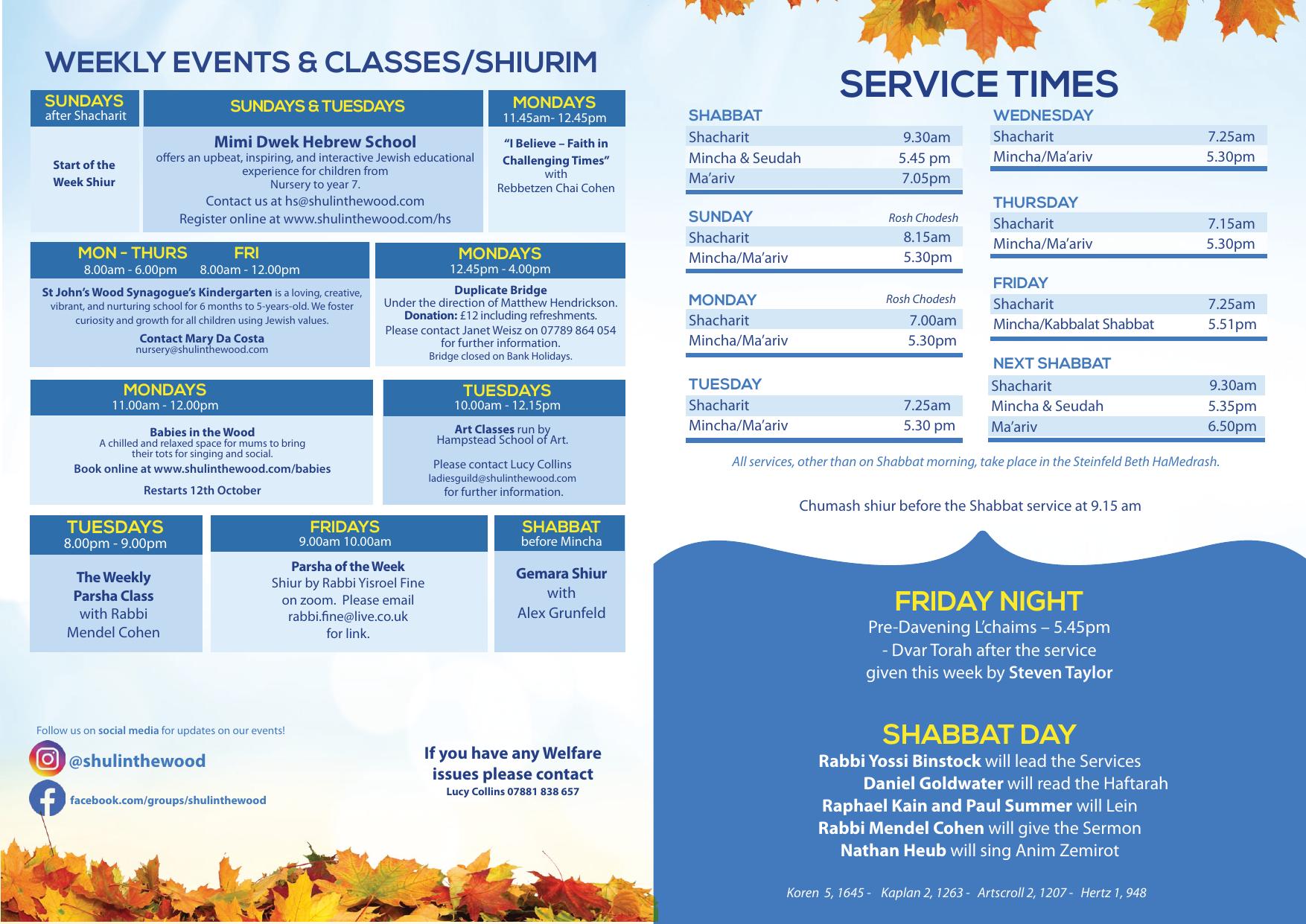 Newsletter Parshat Bereshit — page 2