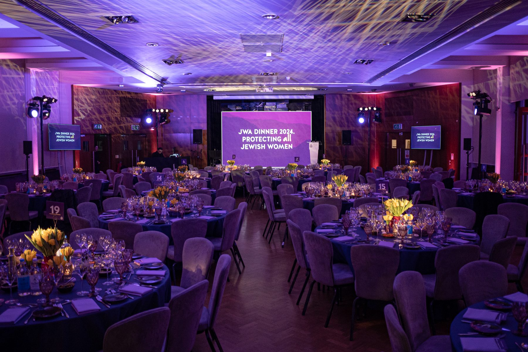 Gala dinner event in the main hall