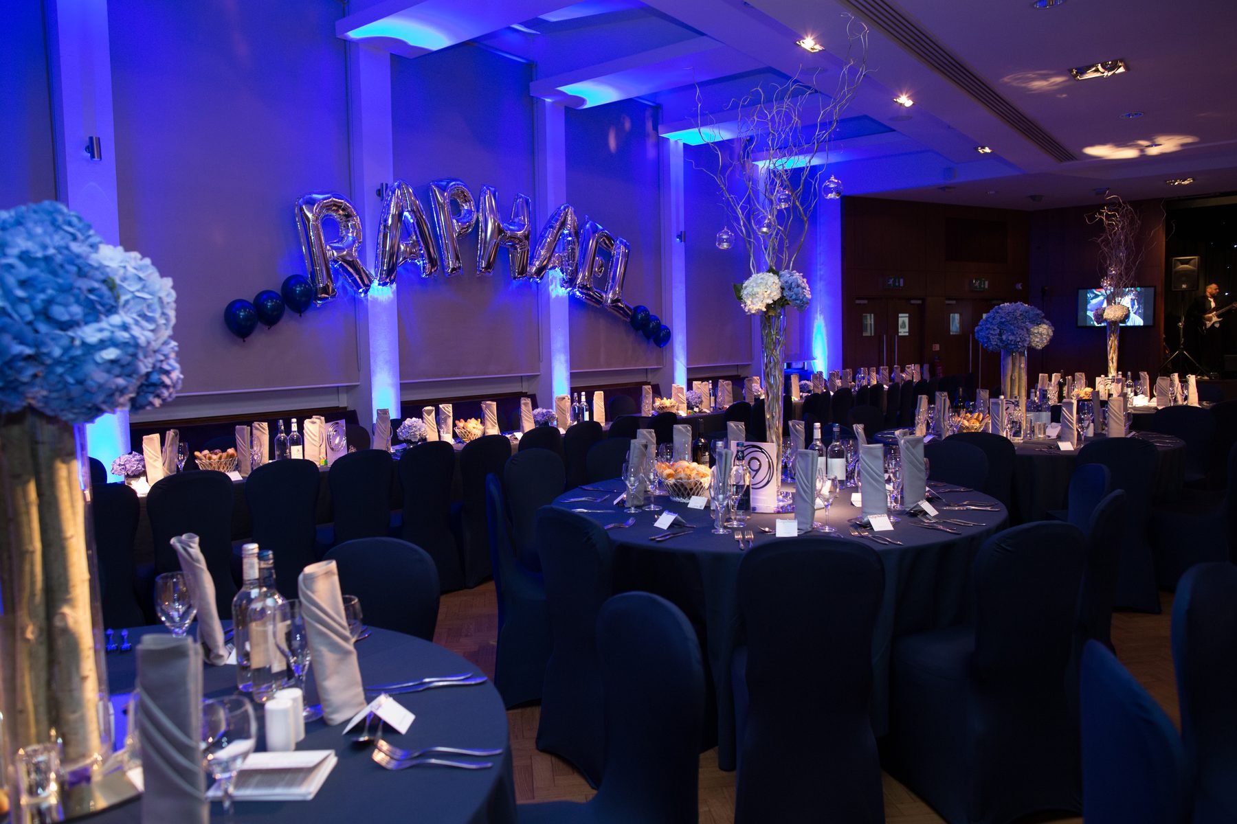 Bar Mitzvah celebration with balloon display